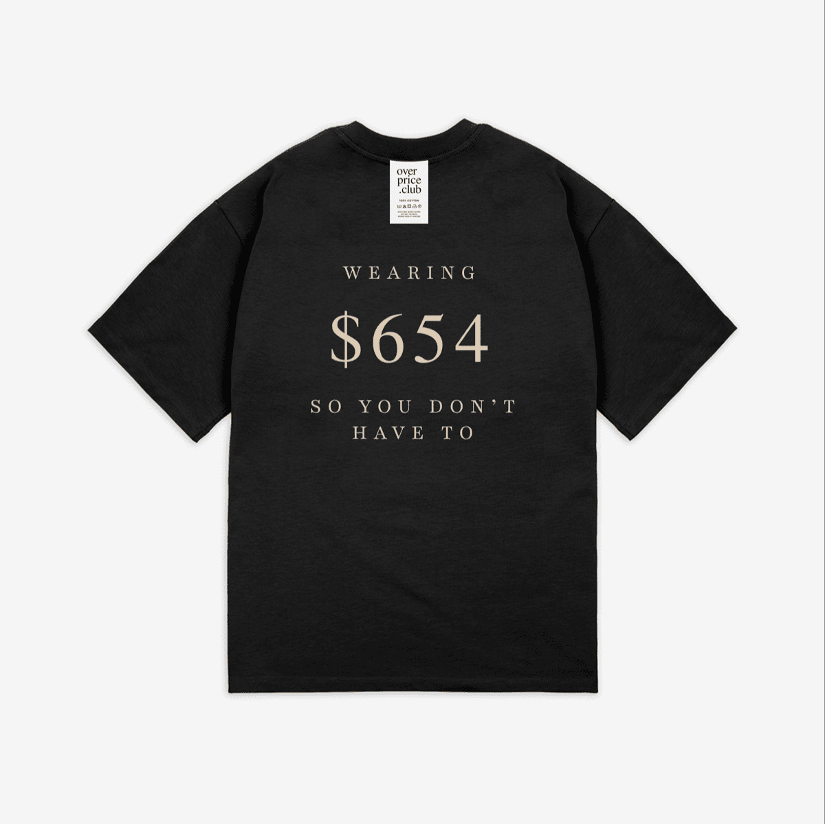 OVERPRICE.CLUB T-Shirt — $654